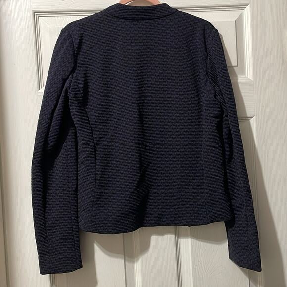 Emporio Armani Women's Blazer Jacket Ribbed Knit Silk Blend Large Retails $545 - Picture 5 of 11